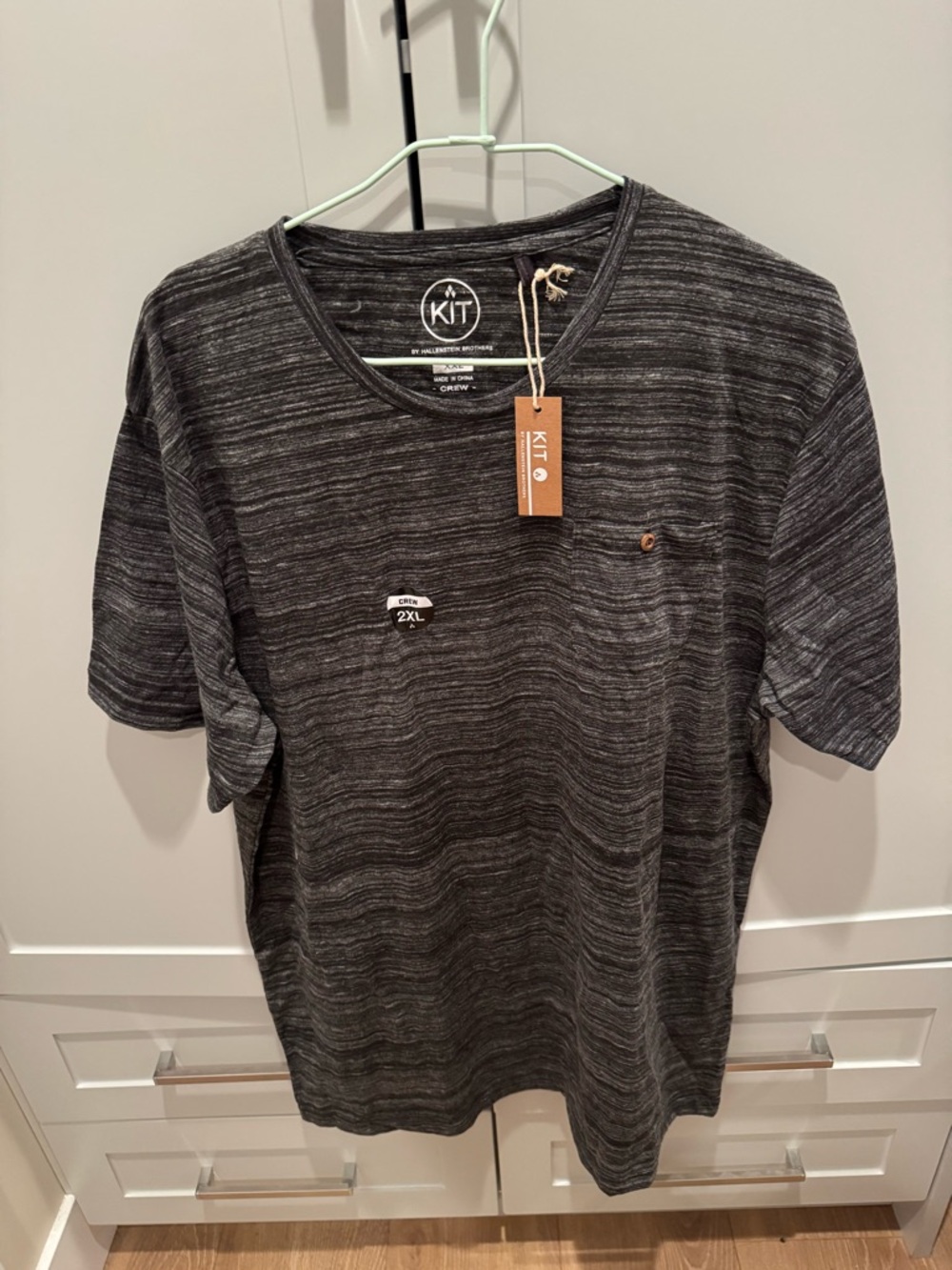 Men's Heather Charcoal Short-Sleeve T-Shirt - 2XL